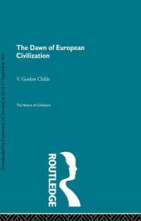 cover of the book The Dawn of European Civilization