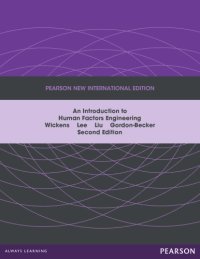 cover of the book An introduction to human factors engineering: Pearson New International Edition