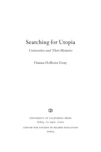 cover of the book Searching for Utopia: universities and their histories