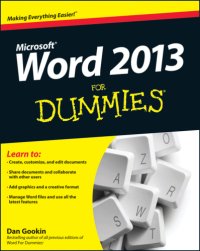 cover of the book Word 2013 For Dummies