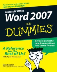 cover of the book Word 2007 for dummies (r)