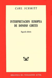 cover of the book Interpretación europea de Donoso Cortés