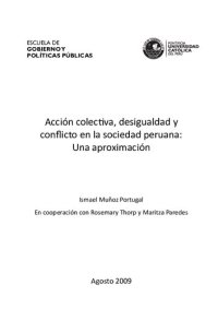 cover of the book Acción colectiva, desigualdad y conflicto en la sociedad peruana: Una aproximación