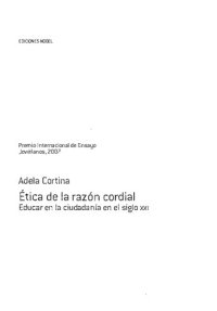 cover of the book Ética de la razón cordial