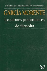 cover of the book Lecciones preliminares de filosofía