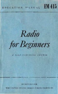 cover of the book Radio for Beginners : A Self-Teaching Course, based on Elements of Radio