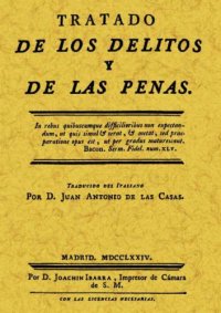 cover of the book Tratado de los delitos y de las penas