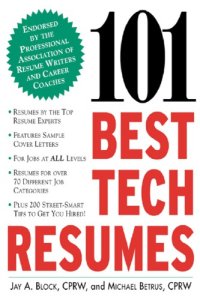 cover of the book 101 best tech resumes