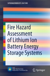 cover of the book Fire hazard assessment of lithium ion battery energy storage systems