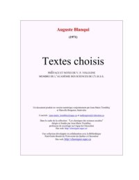 cover of the book Auguste Blanqui: textes choisis