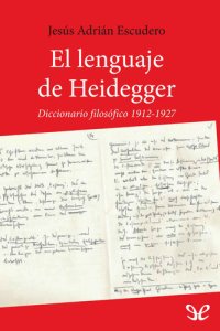 cover of the book El lenguaje de Heidegger