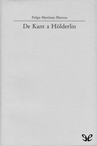 cover of the book De Kant a Hölderlin