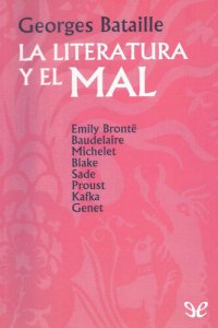 cover of the book La literatura y el mal