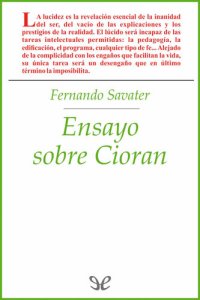 cover of the book Ensayo sobre Cioran