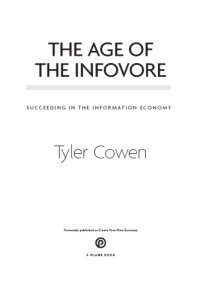 cover of the book The Age of the Infovore: Succeeding in the Information Economy