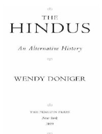 cover of the book The Hindus: An Alternative History