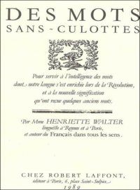 cover of the book Des mots sans-culottes