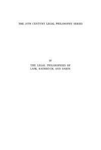 cover of the book The Legal Philosophies of Lask, Radbruch and Dabin