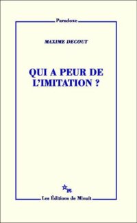 cover of the book Qui a peur de l'imitation?