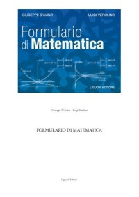 cover of the book Formulario di matematica