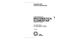 cover of the book Fundamentos da Matemática Elementar - Conjuntos e Funções