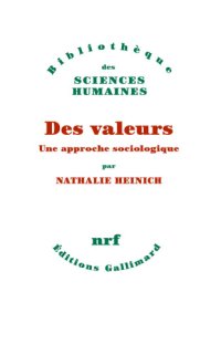 cover of the book Des valeurs. Une approche sociologique