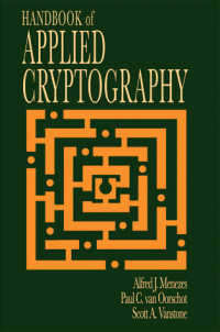 cover of the book Handbook of Applied Cryptography