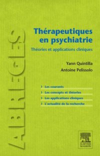 cover of the book Thérapeutiques en psychiatrie: [théories et applications cliniques]