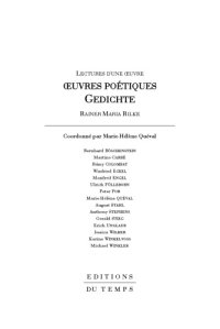 cover of the book Oeuvres poétiques, Gedichte, Rainer Maria Rilke