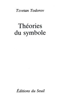 cover of the book Théories du symbole