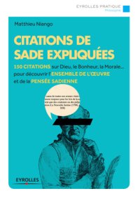 cover of the book Citations de Sade expliquées