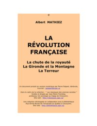 cover of the book La révolution française 2. La Gironde et la Montagne