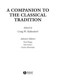 cover of the book A companion to the Classical tradition