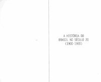 cover of the book A História do Brasil no Século XX