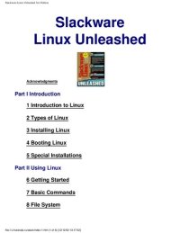 cover of the book Slackware Linux Unleashed