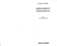 cover of the book Liberalismo e democracia