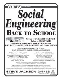 cover of the book GURPS Social Engineering - Back to School