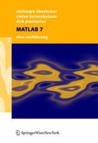 cover of the book MATLAB 7: Eine Einführung