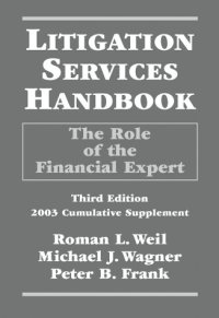 cover of the book Litigation Services Handbook: The Role of the Financial Expert 2003 Cumulative Supplement