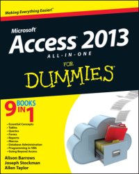 cover of the book Access 2013 All-in-One For Dummies