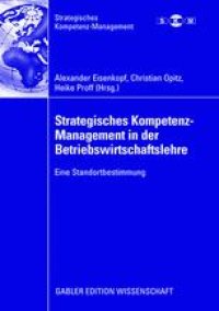 cover of the book Strategisches Kompetenz-Management in der Betriebswirtschaftslehre: Eine Standortbestimmung