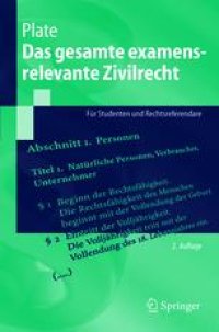 cover of the book Das gesamte examensrelevante Zivilrecht: Für Studenten und Rechtsreferendare