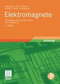 cover of the book Elektromagnete: Grundlagen, Berechnung, Entwurf und Anwendung