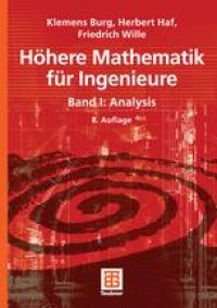 cover of the book Höhere Mathematik für Ingenieure: Band I: Analysis