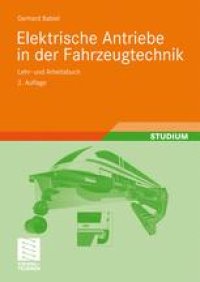 cover of the book Elektrische Antriebe in der Fahrzeugtechnik: Lehr- und Arbeitsbuch