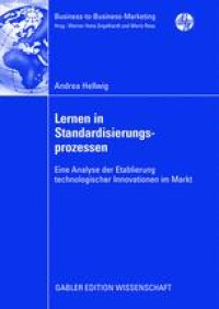 cover of the book Lernen in Standardisierungsprozessen: Eine Analyse der Etablierung technologischer Innovationen im Markt