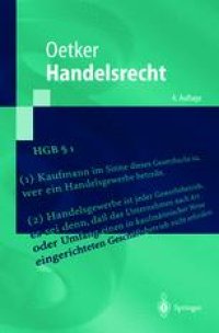 cover of the book Handelsrecht