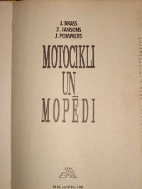 cover of the book Motocikli un Mopēdi