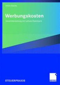 cover of the book Werbungskosten: Gesamtdarstellung mit Leitsatz-Datenbank