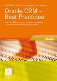 cover of the book Oracle CRM – Best Practices: Wie Sie CRM nutzen, um Kunden zu gewinnen, zu binden und Beziehungen auszubauen